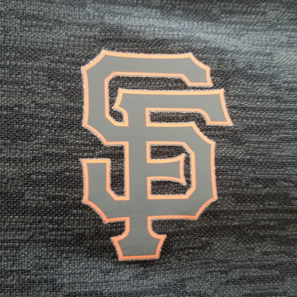 SF Giants Majestic XL Gray Short Sleeve Polo Shirt - Picture 3 of 9